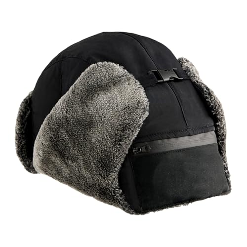Chapeau chauffant haut de gamme en peluche épaisse pour hommes