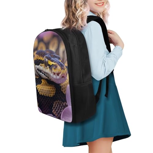 Cool Snake Kid's Backpacks for Girls Boys Elementary School Travel Bookbag 17 Inch3