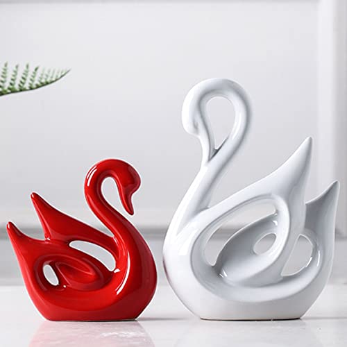 Ecyc Originality Home Decoration Furnishing Animal Ornament Arts And Crafts [ Swan Lovers ] #TOP1