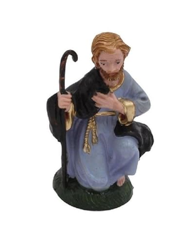 Chianese Statuina San Giuseppe 7 cm per presepe – Figura religiosa in plastica resistente, decorata a mano, ideale per presepi tradizionali e ambientazioni natalizie classiche