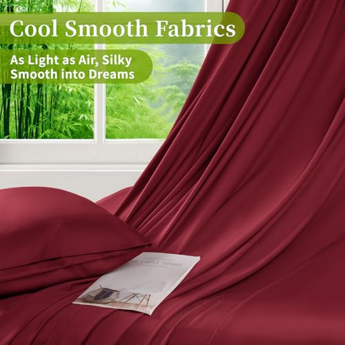 image for Shilucheng 100% Viscose Derived from Bamboo_ Sheets Queen Size 4pcs - 