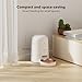 PETLIBRO Automatic Cat Feeder, Wi-Fi Rechargeable Cats Food Dispenser Battery-Operated with 30-Day Life, AIR 2.4G Wi-Fi Timed Pet Feeder for Cats & Dogs, 2L Auto Cats Feeder, White
