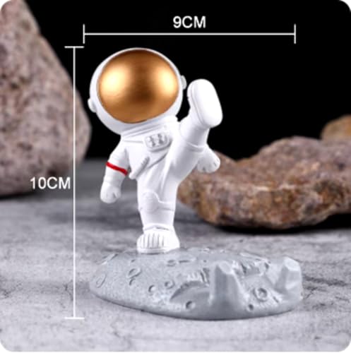 Suporte De Celular De Mesa Astronauta Compatível Com Smartphones Decoração Criativa Para Casa Ou Esc