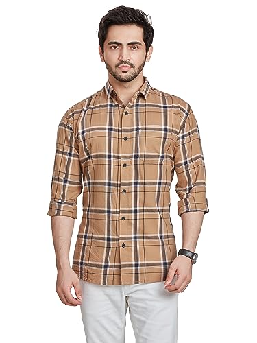 Image of BE ACTIVE Cotton Casual Checks Shirts for Men|| Casual Shirts for Men|| Mens Casual Shirts Full Sleeve