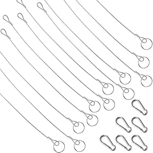 Towviy 12 Stück Drahtseil mit Haken