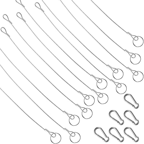 Towviy 12 Stück Drahtseil mit Haken