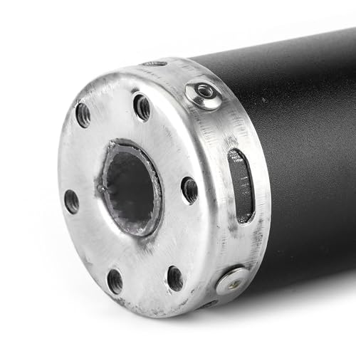 silenziatore tempi-Silenziatore di Scarico Silenziatore 20mm / 0,8 Pollici Uscita in Acciaio Inossidabile Punta di Scarico Silenziatore Bruciato per Moto a 2 Tempi(nero)