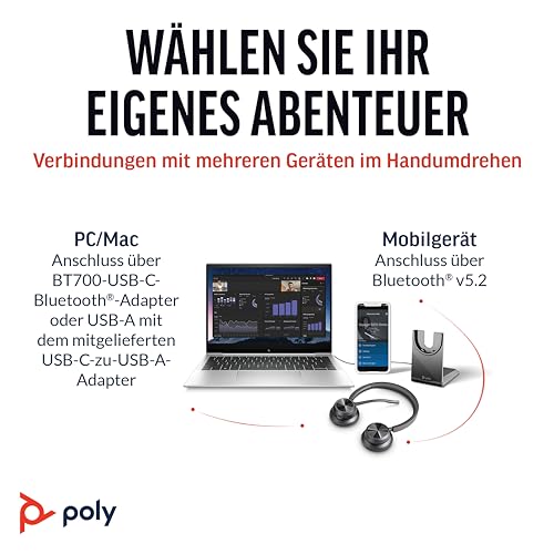 Schnurloses Poly Voyager 4320 UC-Headset