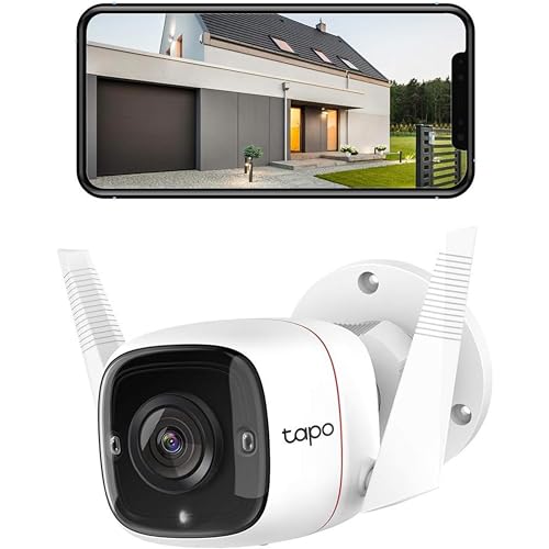 TP-Link Tapo 2K HD Security Camera Outdoor Wired, Built-in Siren, Night Vision, IP66 Weatherproof, Motion/Person Detection, Works w/Alexa & Google Home, Cloud/SD Card Storage, 2-Way Audio,White - Image 3