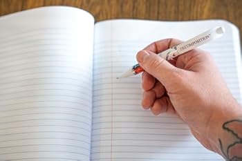 Michael Roger Parsley Decomposition Book, White Cover with Green Printing, 7.5 x 9.75 Inches, College Ruled