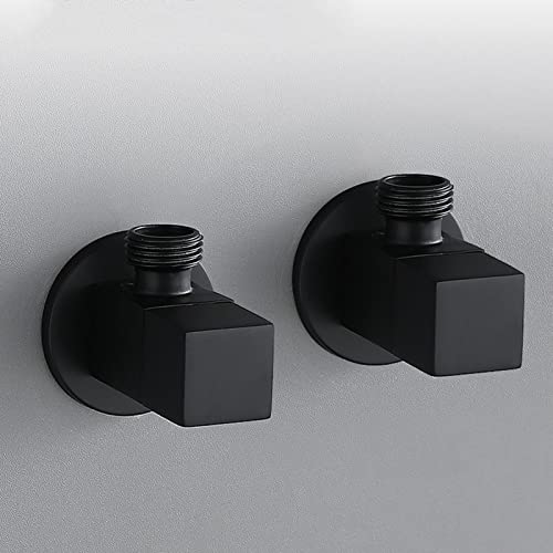Grifo de agua fría y caliente en latón macizo negro para sistemas de fontanería modernos 5