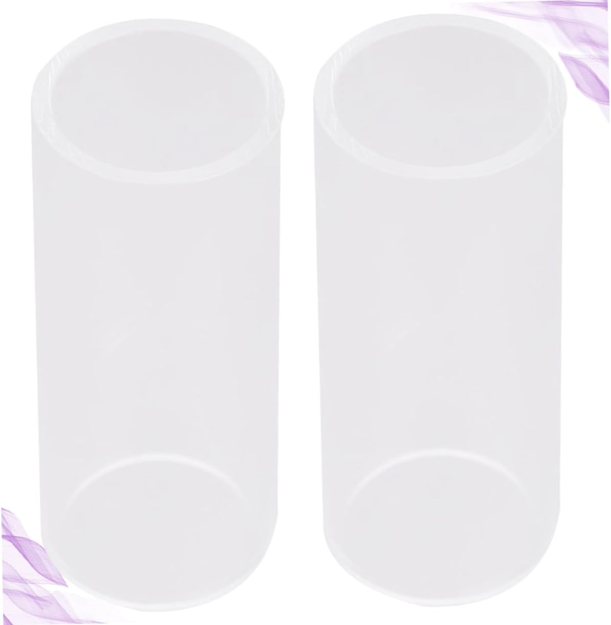 2Pcs Glass Guitar Slides, Bottleneck Slide for Electric Acoustic Guitars