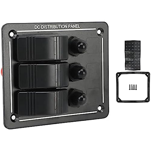 Panneau d'interrupteur à bascule contre les pannes de batterie avec indicateur LED 12V 24V