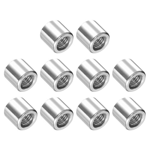 METALLIXITY Schweißmutter (M8x14mmx13mm) 10 Stück, Edelstahl-Einschweißbarer Kraftstofftank-Anschluss - für Komponentenwartung, Einschweiß-Adapter
