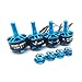 HGLRC Brushless Motor Blue 1407 3600KV Support 3S 4S Battery DIY for FPV Racing Drone Quadcopter Complete Motors ( 4PCS Blue Motors )
