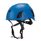 M02 Rocky Helmet for Rock Climbing – Durable, Lightweight Shell, Adjustable Chin Strap, Ventilated Design for Outdoor Adventure. (Blue)