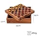 LOGOPLAY Dame - Checkers - Strategiespiel - Denkspiel - Brettspiel aus Holz mit rot/Gelben Steckern