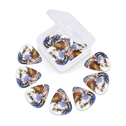 Ensemble de 12 médiators de guitare Père Noël pour guitare acoustique, guitare électrique, contrebasse, ukulélé - Les Beatles, Paul McCartney, John Lennon, RIngo Starr, George Harrison Ensemble de 12 médiators de guitare Père Noël pour guitare acoustique, guitare électrique, contrebasse, ukulélé – Image 7
