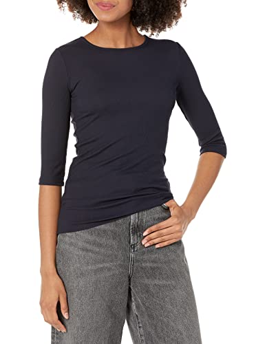 Image of Vince Women's Elbow Sleeve Crew Neck Top
