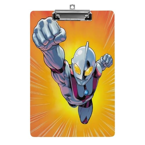 ウルトラマン アクリル クリップボード A4 バインダー クリップホルダ 資料ケース ァイルボード スケッチボード ライティングパッド おしゃれ かわいい 人気 携帯便利 縦型 厚手ク 文房具 絵画 教室 事務用