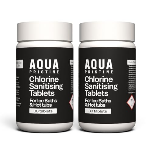 Aqua Pristine Chlorine Tablets for Ice Bath & Hot Tub Cleaner | Multifunction Chlorine Tablets | Cold Plunge Water Treatment | Ice Bath Cleaner | Fast Dissolving | UK-Made | 2 PACK