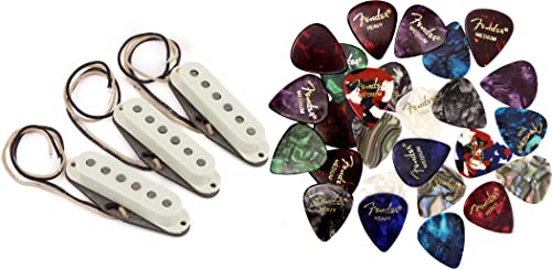 Fender Pure Vintage '65 Stratocaster Pickups Bundle with Picks