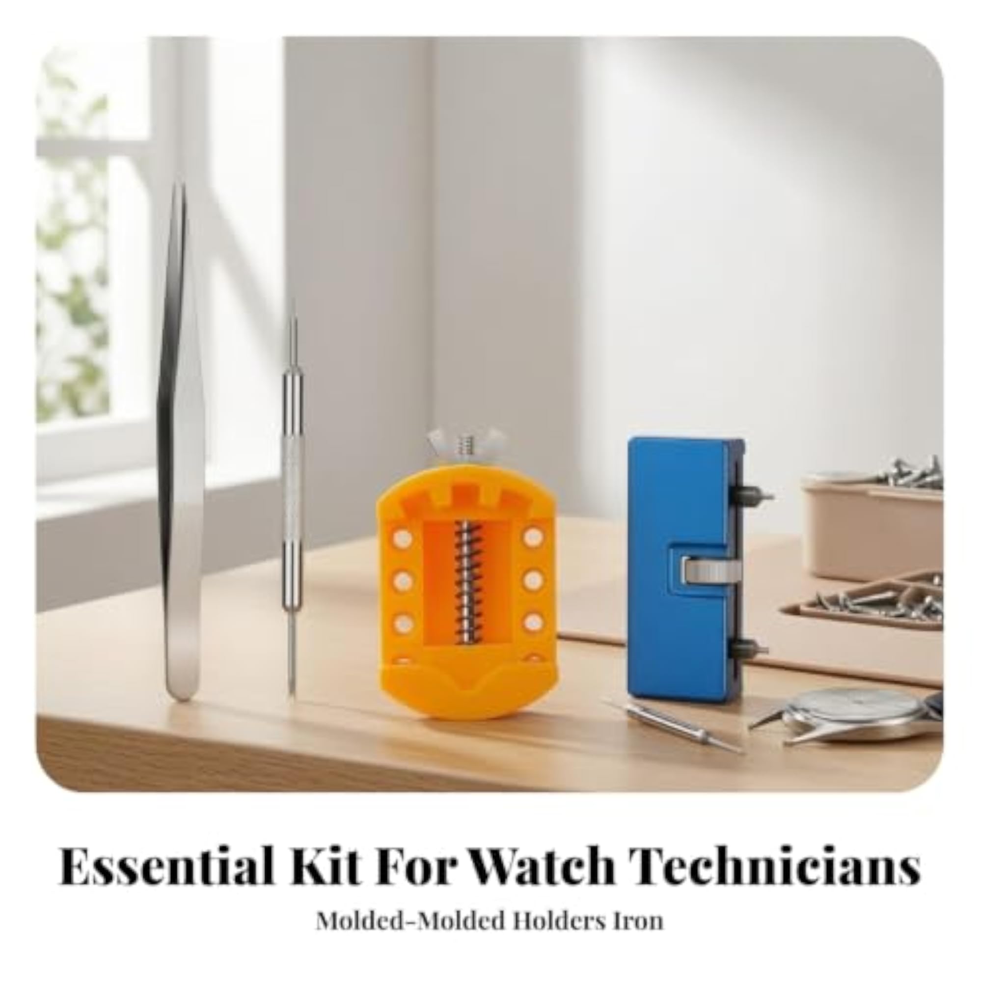 4 Pieces Multifunctional Watch Tool Kit with Case Opener