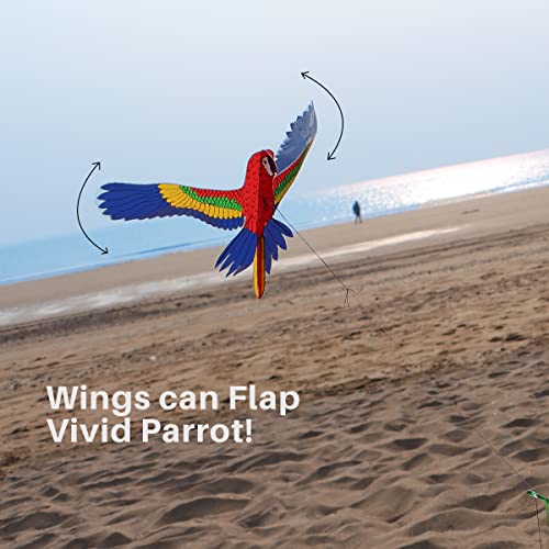 Mini Parrot Kite For Kids Ages 3-8, Kites For Toddlers Age 3-5 Easy To Fly For Boys And Girls, Beginner Kids Kite Beach Trip Park #TOP3