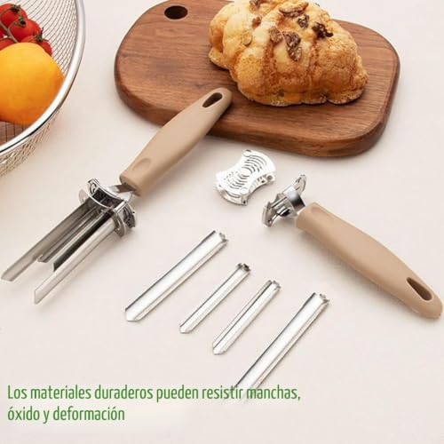 Miniatura 6 de Descorazonador De Manzanas, Acero Inoxidable Saca Corazon Manzana, Descorazonador De Fruta, Para Hogar Y Cocina, Frutas Y Verduras, Cortadora De Núcleo De Manzana Fácil De Quitar