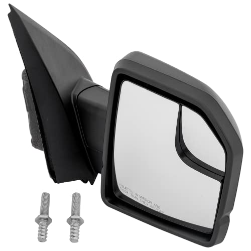 Mirror Compatible For 2015-2019 Ford F-150 Right Passenger Power Glass Textured Black