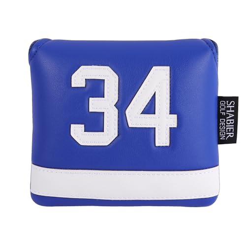 Couvre-putter de golf bleu 34 idéal pour vos parcours de week-end
