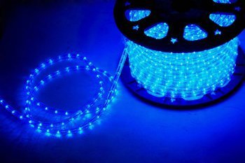 Image of Moonlight 3014 SMD LED Strip Rope Light, Waterproof Decorative led Light with Adapter. (Blue)-2 Meter