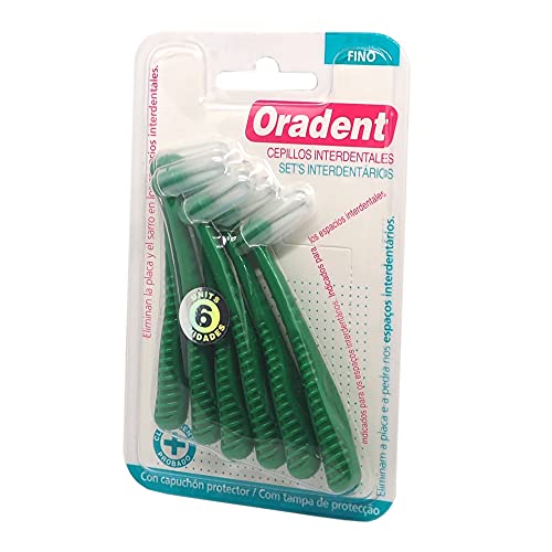 Pack 6 Cepillos específicos para limpieza entre Dientes de Grosor Fino · Ideal para combatir la placa y el sarro · Eficaces con aparatos de Ortodoncia Cover