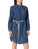 Blusen ESPRIT Damen 029EE1E009 Kleid, 902/BLUE MEDIUM WASH, Small (Herstellergröße: S)