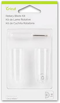 Cricut Rotary Blade Replacement Kit, Includes a Hard Cutting Blade with Protective Cap, Washer, Nut & Screwdriver, Cuts Delicate Papers & Unbacked Fabric, Compatible with Cricut Maker Cutting Machine
