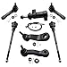 New Complete 7-Piece Front Steering Suspension Kit for Chevy & GMC Trucks 10-Year Warranty- All (4) Inner & Outer Tie Rod, Both (2) Idler Arm & Idler Arm Bracket Assembly, 4-Groove Pitman Arm