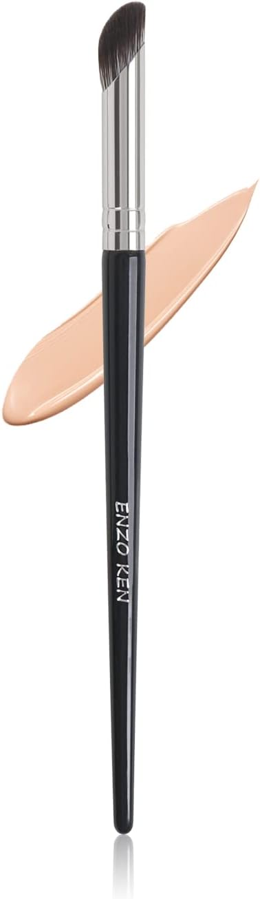 Mini Angled Concealer Brush Under Eye, Concealer Brush, Small Nose Contour Brushes, Nose Brush Contour, Angle Concealer Brushes, Small Concealer Brushes, Angled Brush - Black, 8S