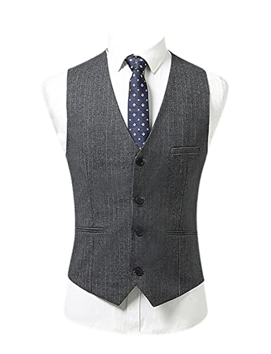 Gilet de costume homme à rayures le smoking idéal pour banquet et quotidien
