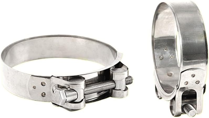 Steel T-Bolt Hose Clamps (26–79 mm Adjustable) Automotive Turbo, Intake & Radiator Hoses – Heavy-Duty, Resistant, Rounded – 10-Pack(29-31mm)