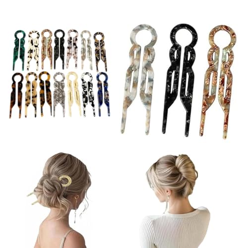 Épingles à cheveux Prestige Lot de 14 pinces pour coiffures de bureau et soirées