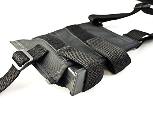 Outbags Usa Nsh30 (Right) Nylon Horizontal Shoulder Holster W/ Double Mag Pouch. Family Owned & Operated. Made In Usa #TOP1