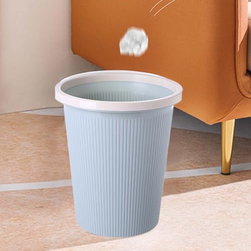 Caneca de Basura Cuadrada de Plástico Azul para Baño miniatura 6