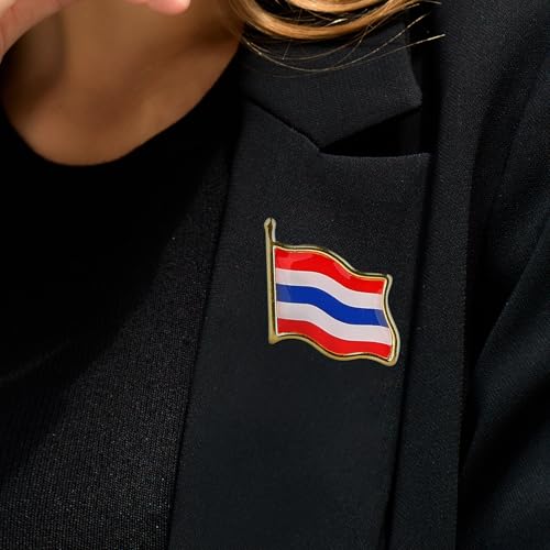 Image of Country Flag Brooch Metal Alloy Souvenir Pin Shirt Hat Backpack Jewelry Accessories Decoration Party Christmas Gift Badge International Travel Pin