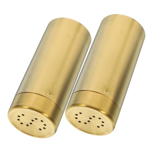 Ciieeo 2 Frascos Para Condimentos Botellas Coctelera Artículos De Cocina Recipientes Para Condimentos Sal Pimienta Especias Acero Inoxidable