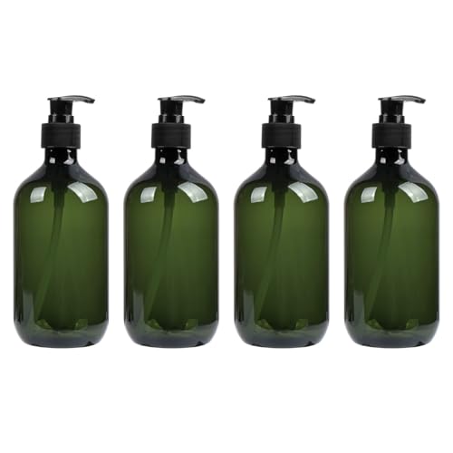 CONGARTENO ���s����퐶���ɕ֗���500ML�ΐF�̃v���X�����ϕi�{�g��4�Z�b�g �ϖ��Ր�PET�f�� �|�[�^�u���l�ߑւ��\�V�����v�[�{�g��