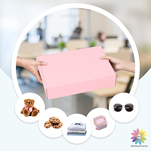 Mat Board Center, Pink Shipping Boxes 10"X8"X3" - 26 Pack Small Cardboard Corrugated Mailer Boxes For Small Business Packaging Mailing Packing Gift Boxes #TOP6