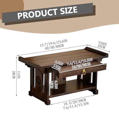 Mesa de altar budista para crear tu espacio zen de relajación 3