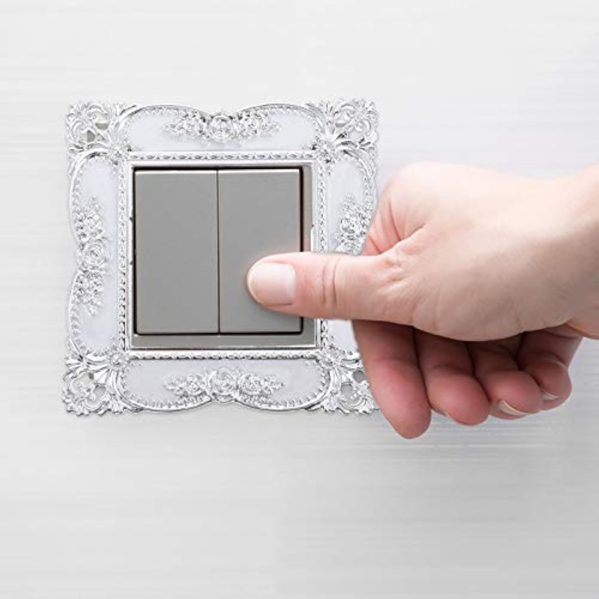 2Pcs Acrylic Switch Cover Creative Switch Decal Socket Switch Cover