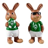 Werder Bremen Osterfiguren Ostern 2er-Set, Polyresin