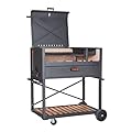 Ñuke Delta Grill v2.0 nuke Authentic Argentinian-Style Outdoor Cooking Charcoal Gaucho Santa Maria Grill, 40 Inch, Black…